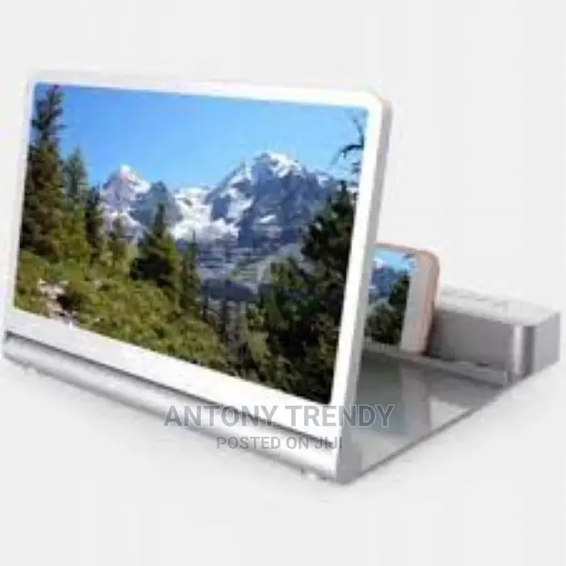 6d Mobile Bluetooth Speaker Hd Magnifier - Black