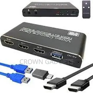 4K 60fps HDMI 2 in 1 Out to USB3.0 Game Video