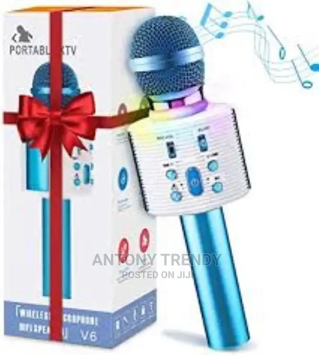 Wireless Bluetooth Karaoke Microphone, Portable Karaoke Mach