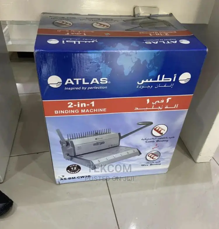 Atlas 2in1 Comb / Wire Binding Machine Heavy Duty