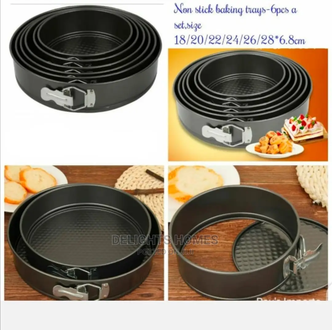 *6pcs Round Shape Baking Trays*