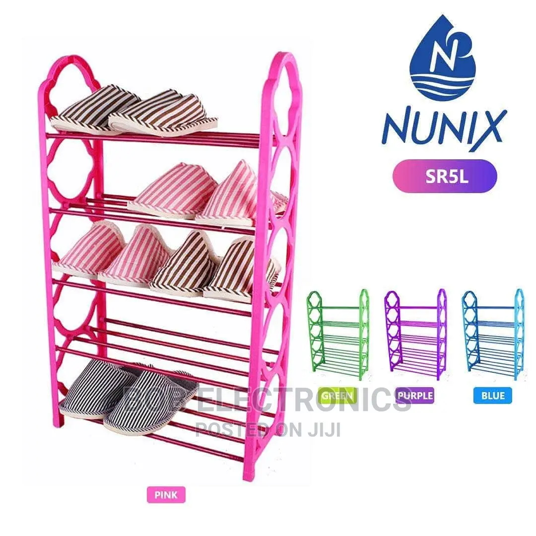 Affordable 5 Tier Metallic Shoe Rack