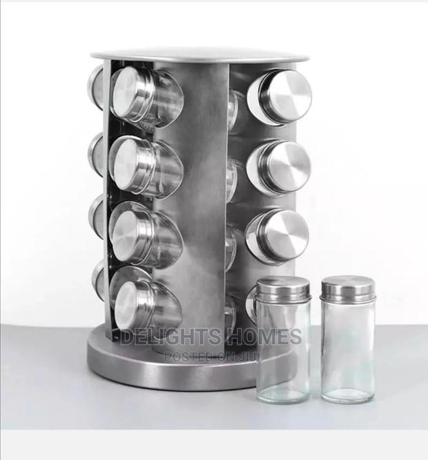 17pcs Stainless Steel Seasoning Bottle Rack - thumbnail 2