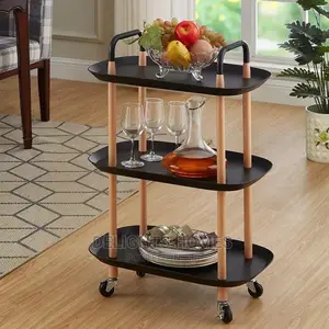 3 Tiers Nordic Style Luxury Mobile Trolley