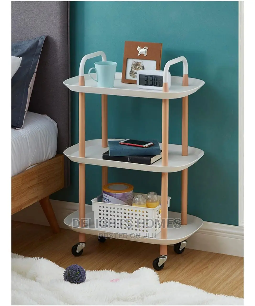 3 Tiers Nordic Style Luxury Mobile Trolley
