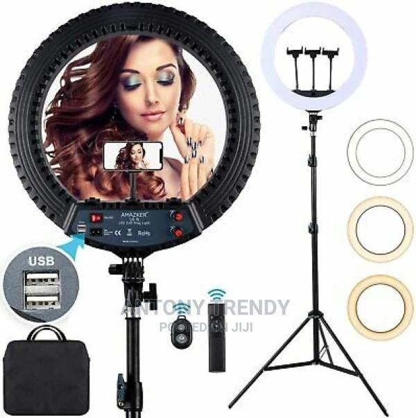 18 Inch 3200- Dimmable LED Ring Light With Light Stand - thumbnail 2