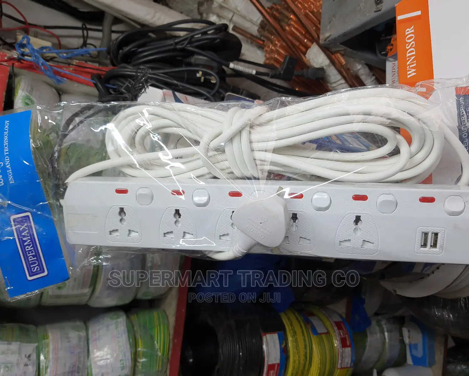 Usb Trailing Socket 6way 10 Meters