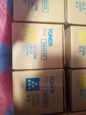 Origina Konica Minolta Bizhub Cyan and Yellow Toners