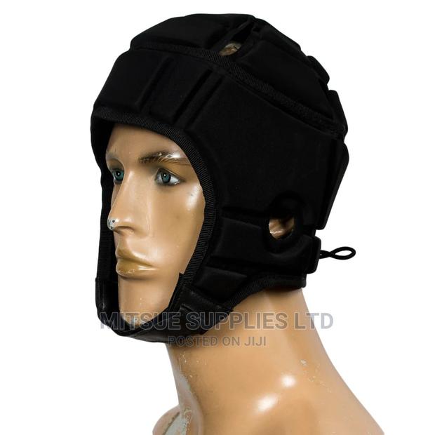 Rugby Head Guard T2 Black Lycra