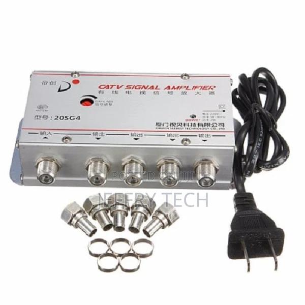 4-Way CATV Cable TV Signal Amplifier