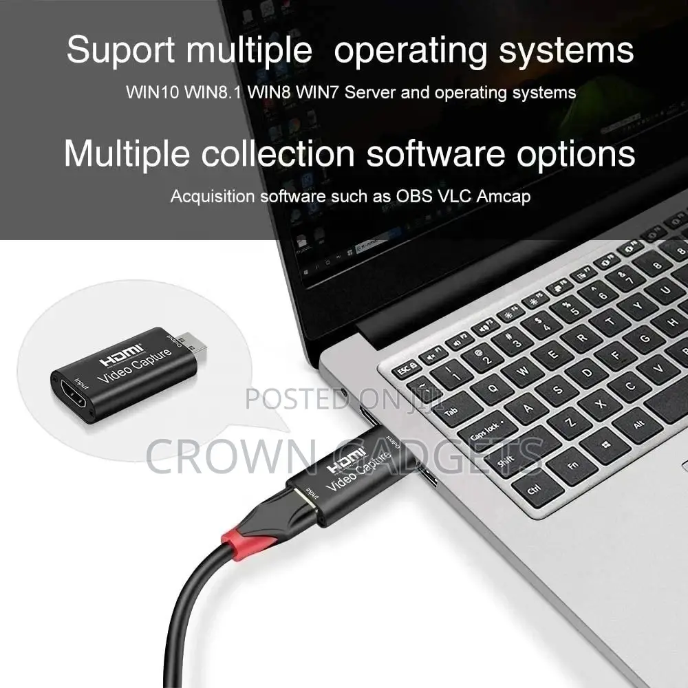 Video Capture Cards, HDMI to USB 2.0, HDMI Capture Device