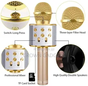 Wireless Bluetooth Karaoke Microphone,3 in 1 Portable