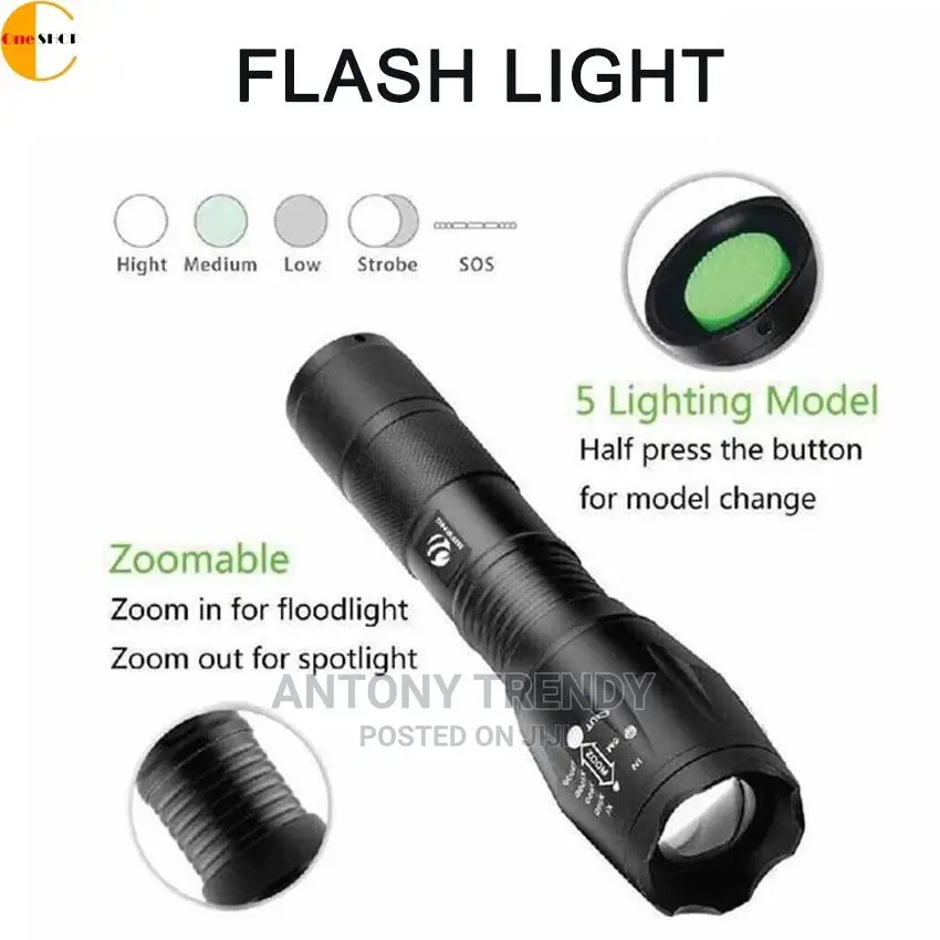 XM-L T6 Zoomable 6000 Lumen Tactical LED Flashlight Torch L