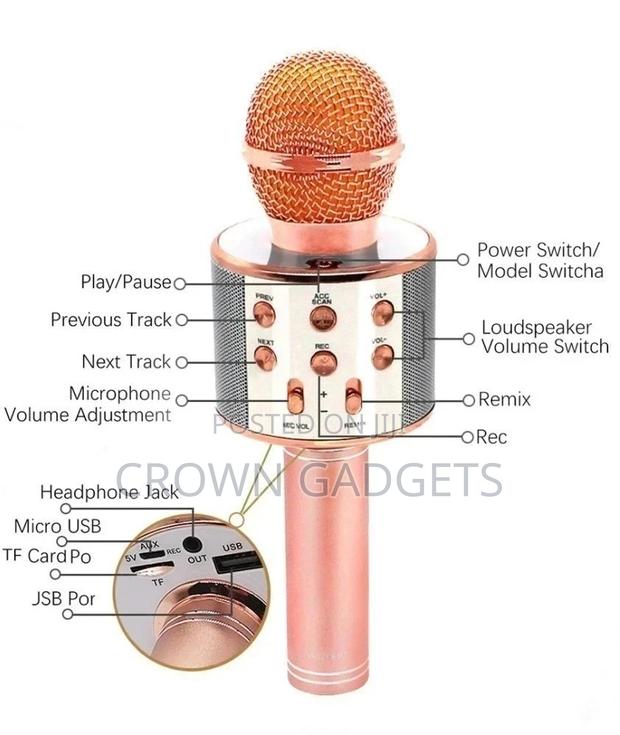 Karaoke Microphone Bluetooth Handheld Portable High Tech - main view