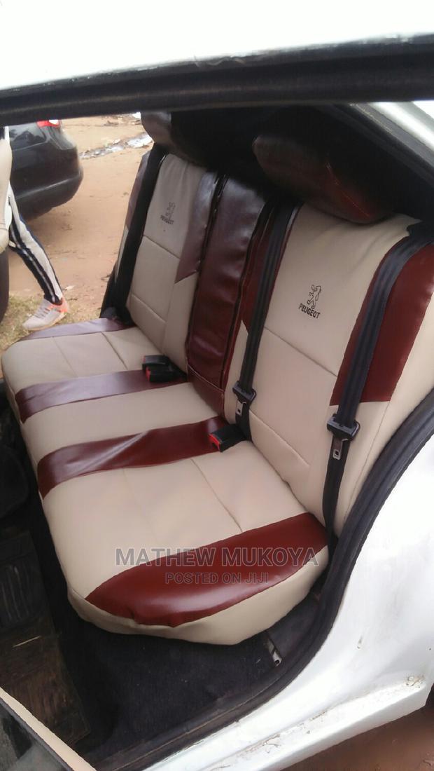 Maroon Cream Car Seat Covers