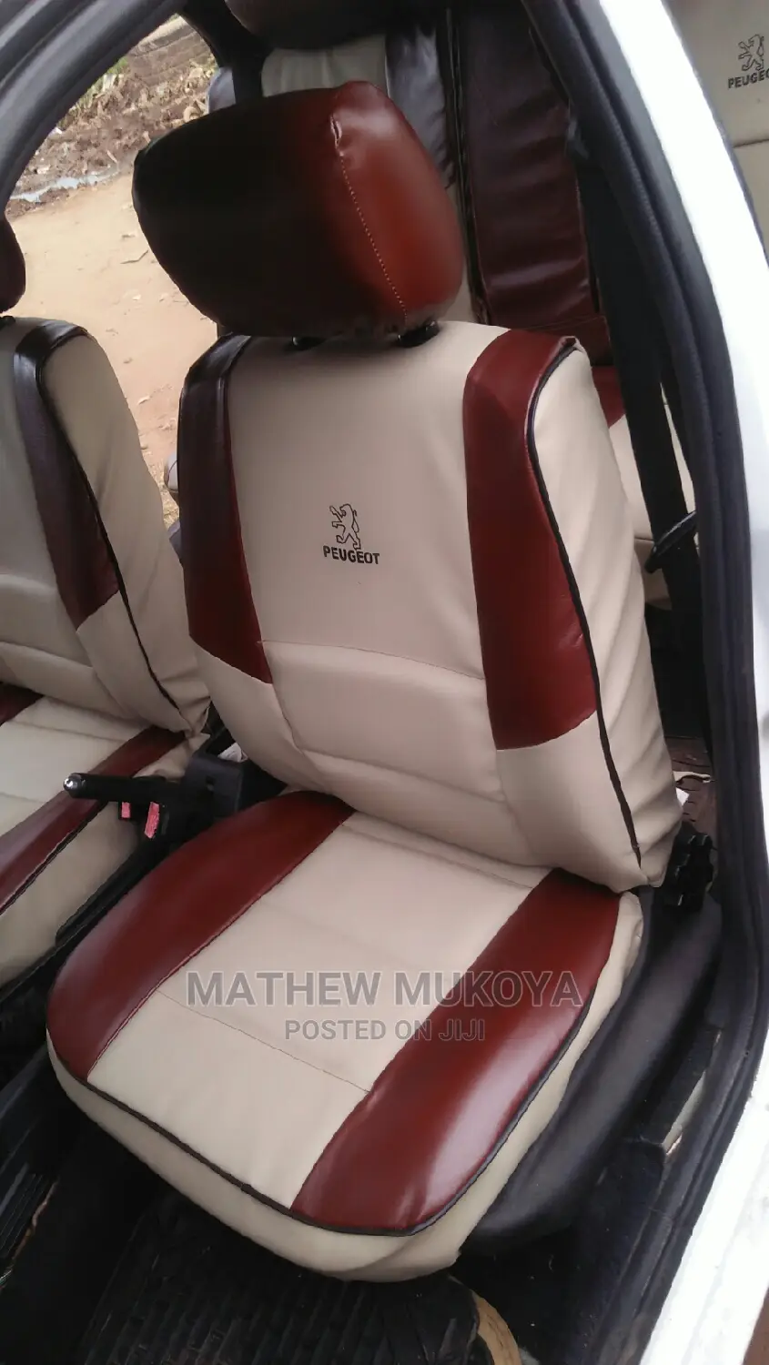 Maroon Cream Car Seat Covers