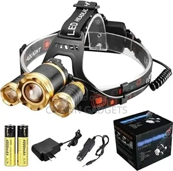 LED Headlight Headlamp XML T6 LED Zoomable Head Lamp