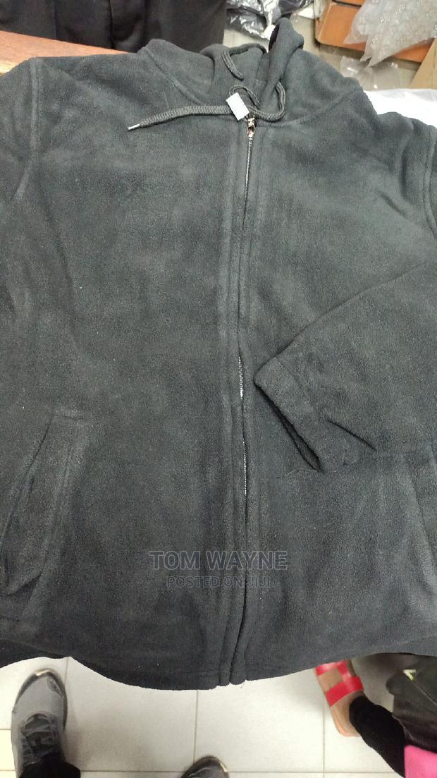 Black Fleece Jackets With Zip and Hoodie