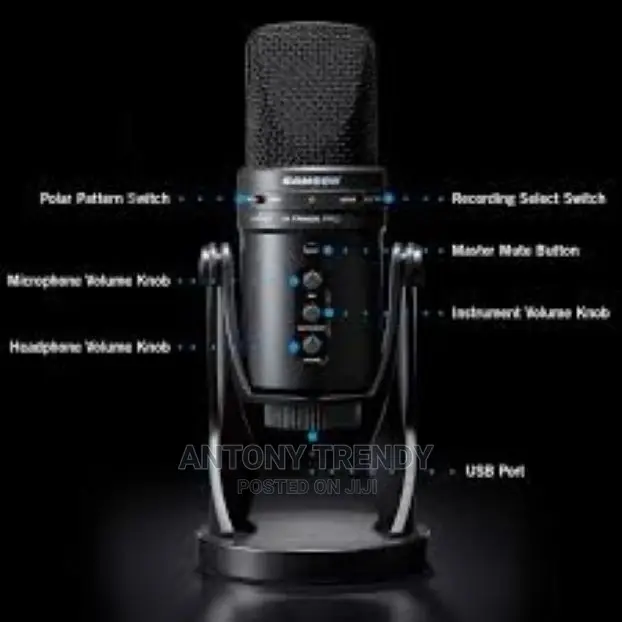 Condenser Mic With Audio Interface + Samson G-Track Pro Pop
