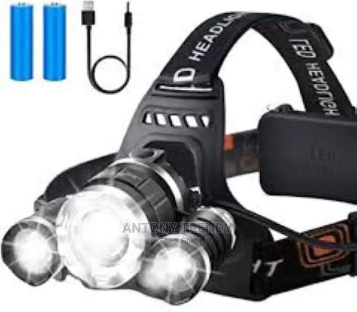 LED Headlamp, 6000 Lumens Max 4 Modes Waterproof Head Flashl