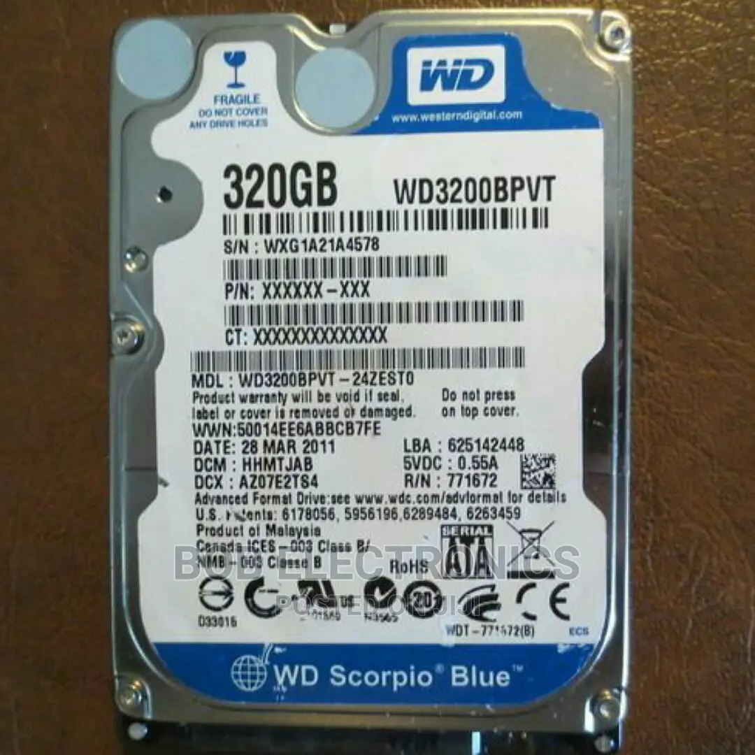 320gb Perfectly Working Laptop Hard Disk