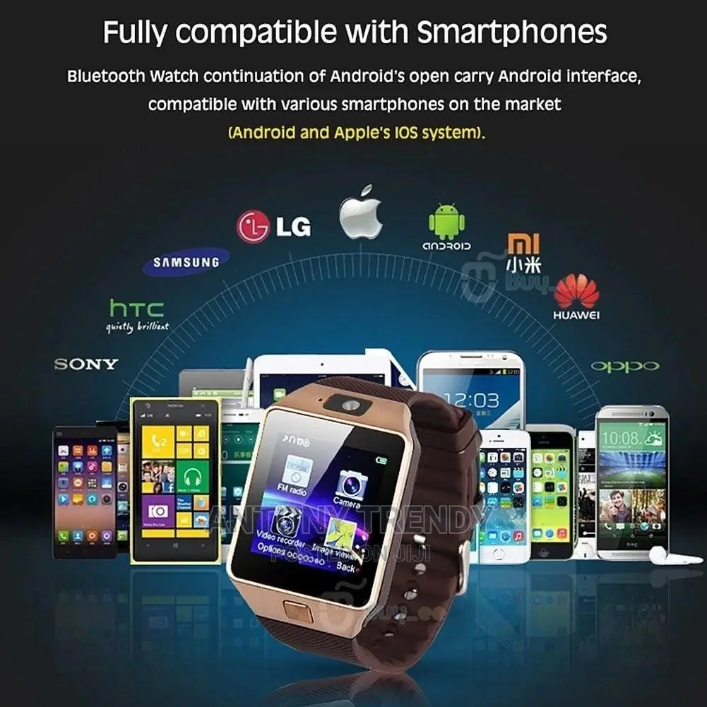 Smartwatch With Touch Monitor With Pedometer and Apple Andro