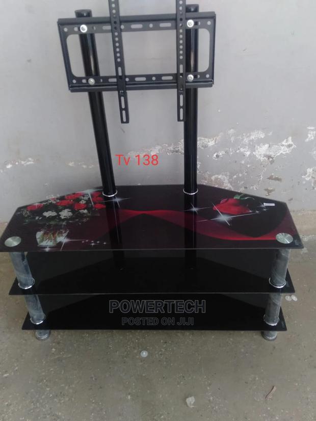 Beautiful Glass Tv Stand - main view