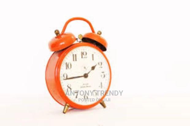 Orange Vintage Alarm Clock - main view