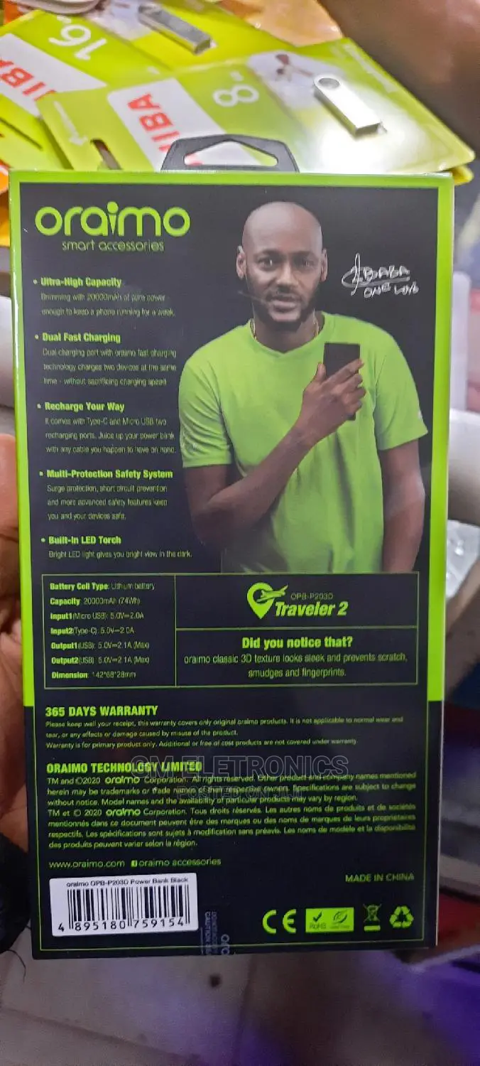 Oraimo 20000mah Portable Powerbank