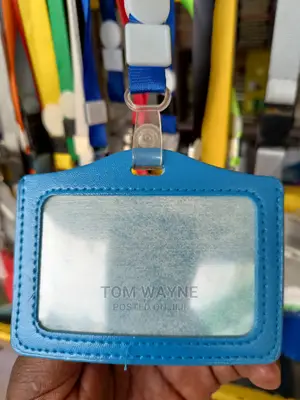 Blue Leather Card Holders