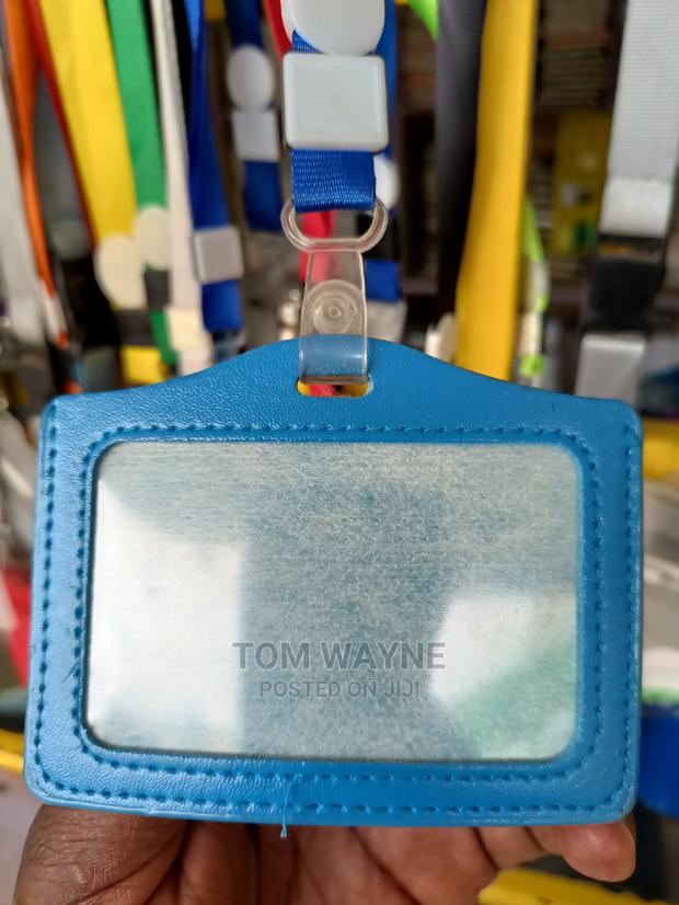 Blue Leather Card Holders