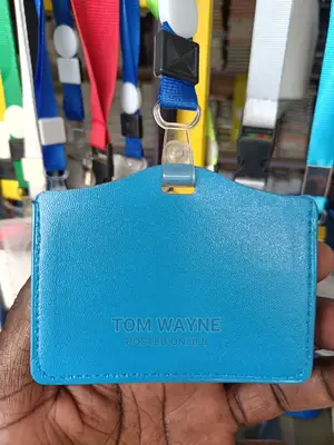 Blue Leather Card Holders