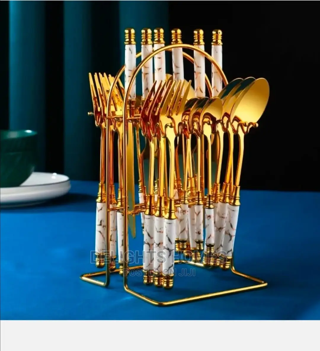 24pcs Gold Spoon Set