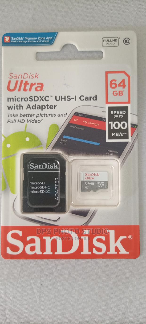Sandisk 64 GB Micro SD 100mbs