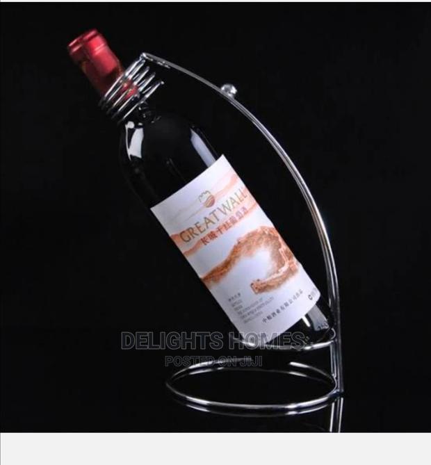 *Heavy Stainless Steel Wine Holder