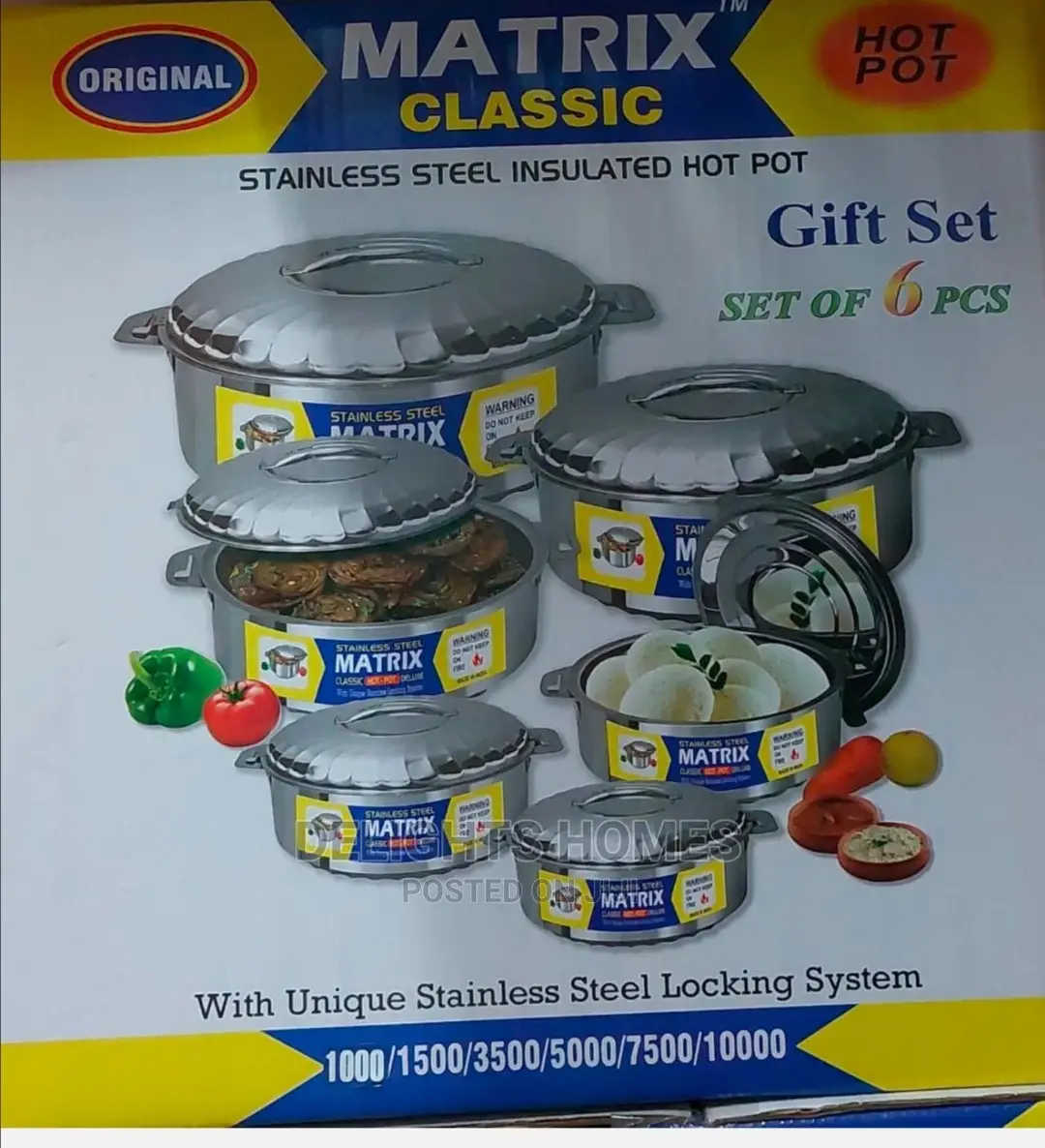 Matrix Quality Hot Pots 6pcs