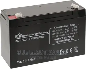 6V 10AH Rechargeable Lead Acid Battery