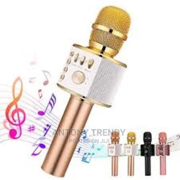 Karaoke Mic With Built-In Speakers Bt/Mp3 Blue - main view