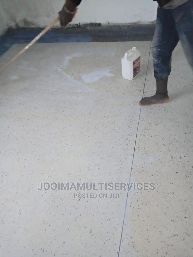 Terrazzo Polishing After Grinding