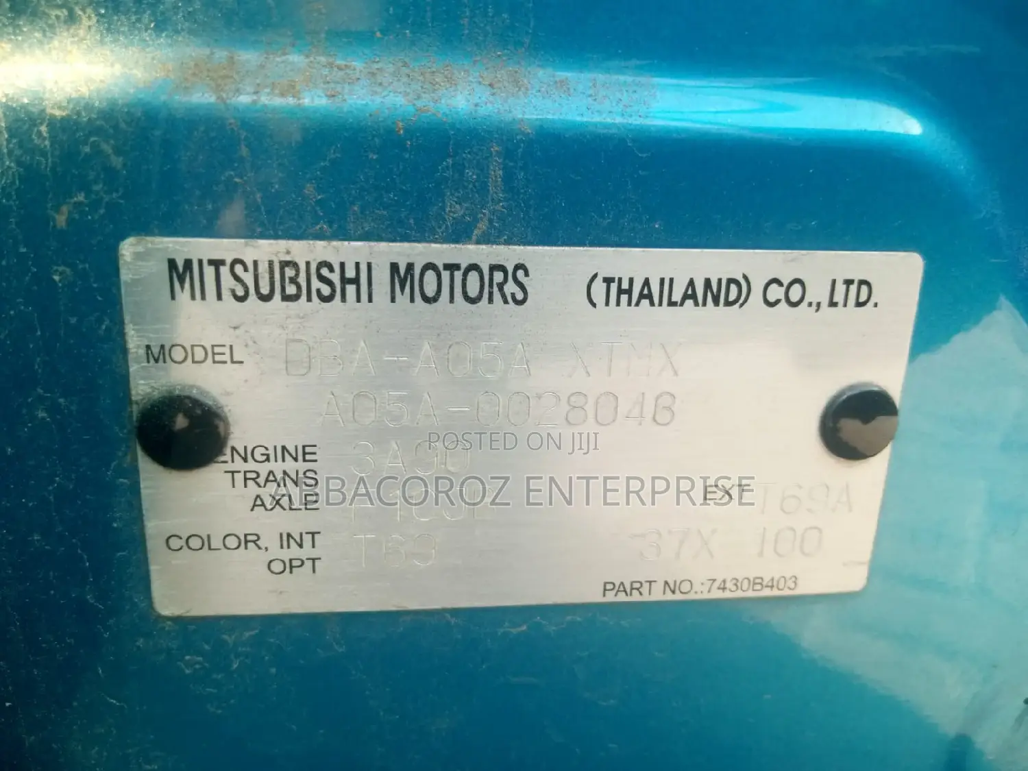 Mitsubishi Mirage 2015 Blue