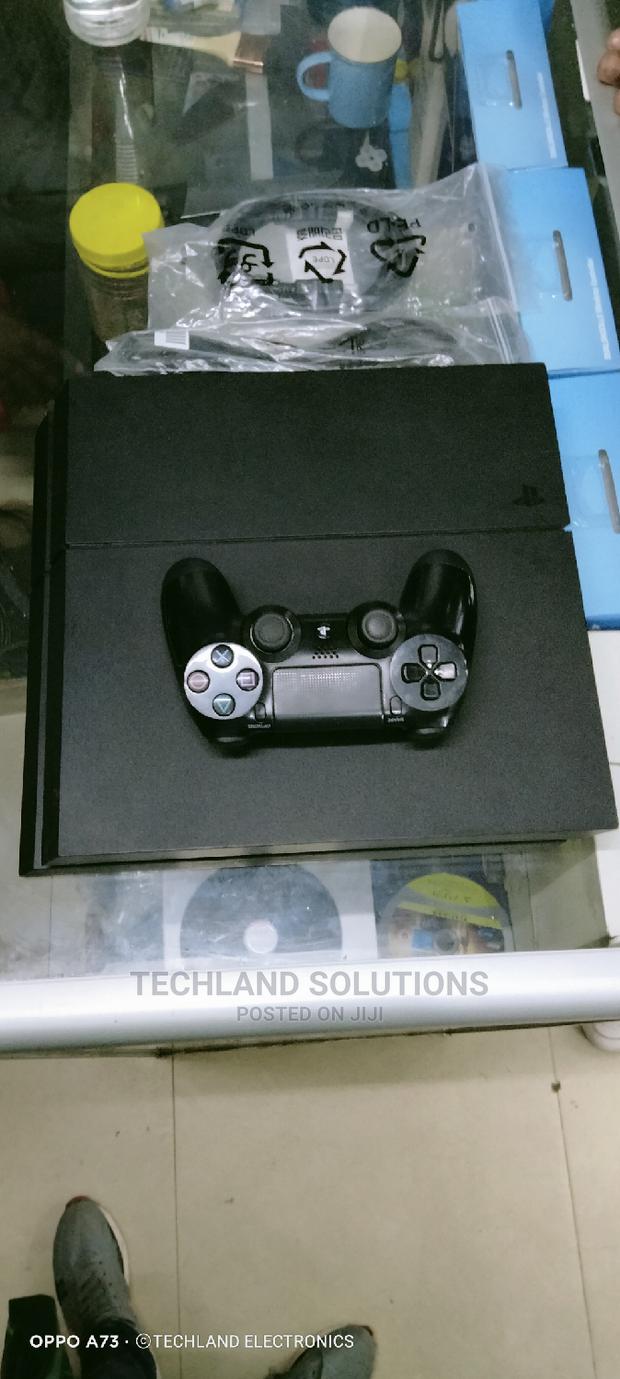 Black Playstation 4 Console - main view