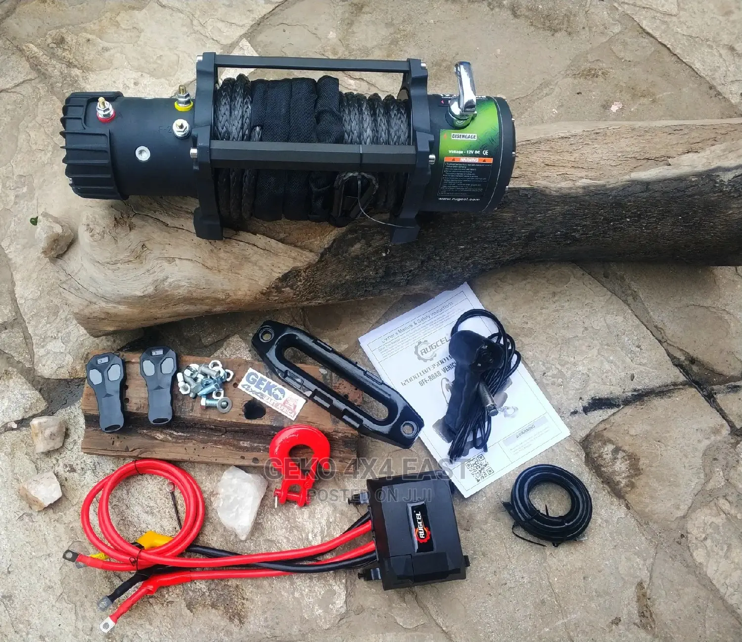 12000 Lb Synthetic Rope Winch, 12v Electric