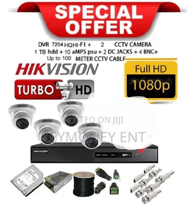 1080p Hikvision 4 Cameras Kit Dome and or Bullet Cameras - main view