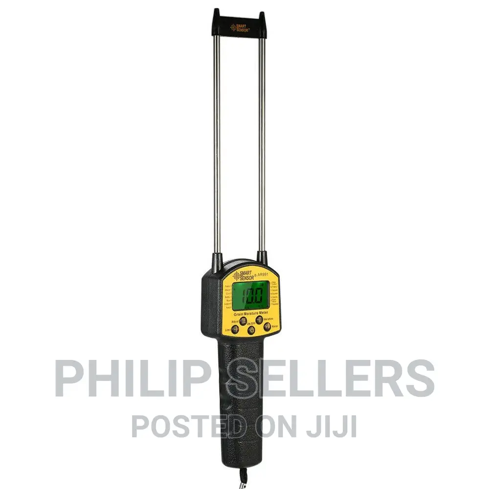 LCD Digital Grain Moisture Meter Tester Measuring Probe For