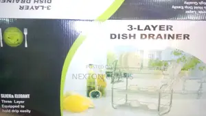3 Layer Dish Drainer Stainless Steel Glass Holder