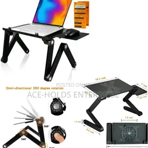 Laptop Stand With Fan and Mouse Pad