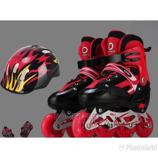 Red Complete Skating Shoes - main view