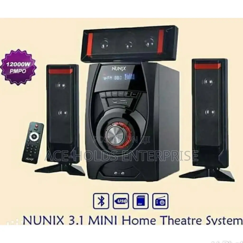 12000 Watts 2.1 Nunix A22 Mini Home Theater System