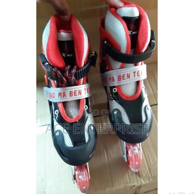 Red and Black Skating Shoes. - main view