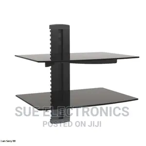 Double Single Wall Mount Bracket Shelf for DVD
